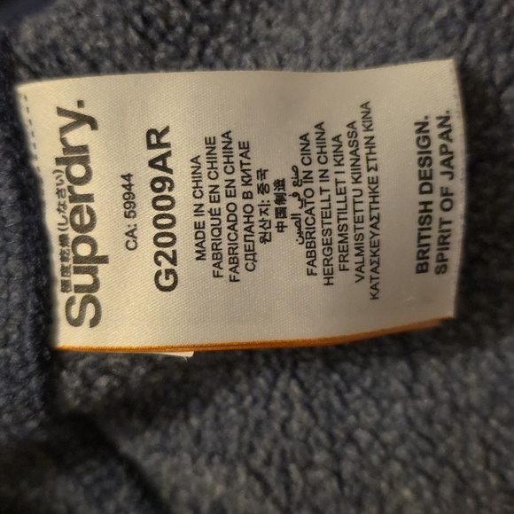 Superdry Orange Label Elite Hoodie- size 8 (M) -NWOT 💙 - Picture 10 of 11